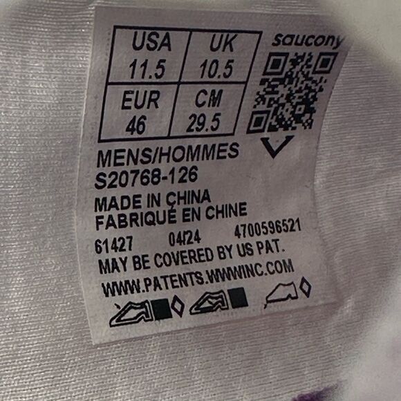 Saucony men’s Endorphin Elite Running Shoes Carbon Plates Size 11.5 - Picture 8 of 9